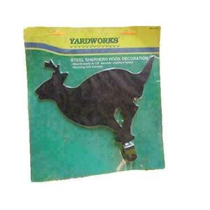 Ed's Variety Store Steel Shepherd Hook Deer Decoration by Yardworks